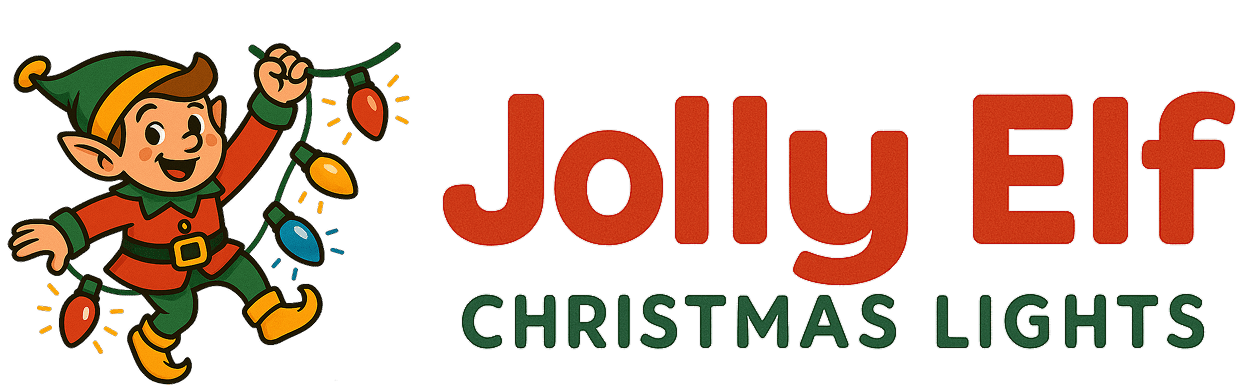 Jolly Elf Christmas Lights logo